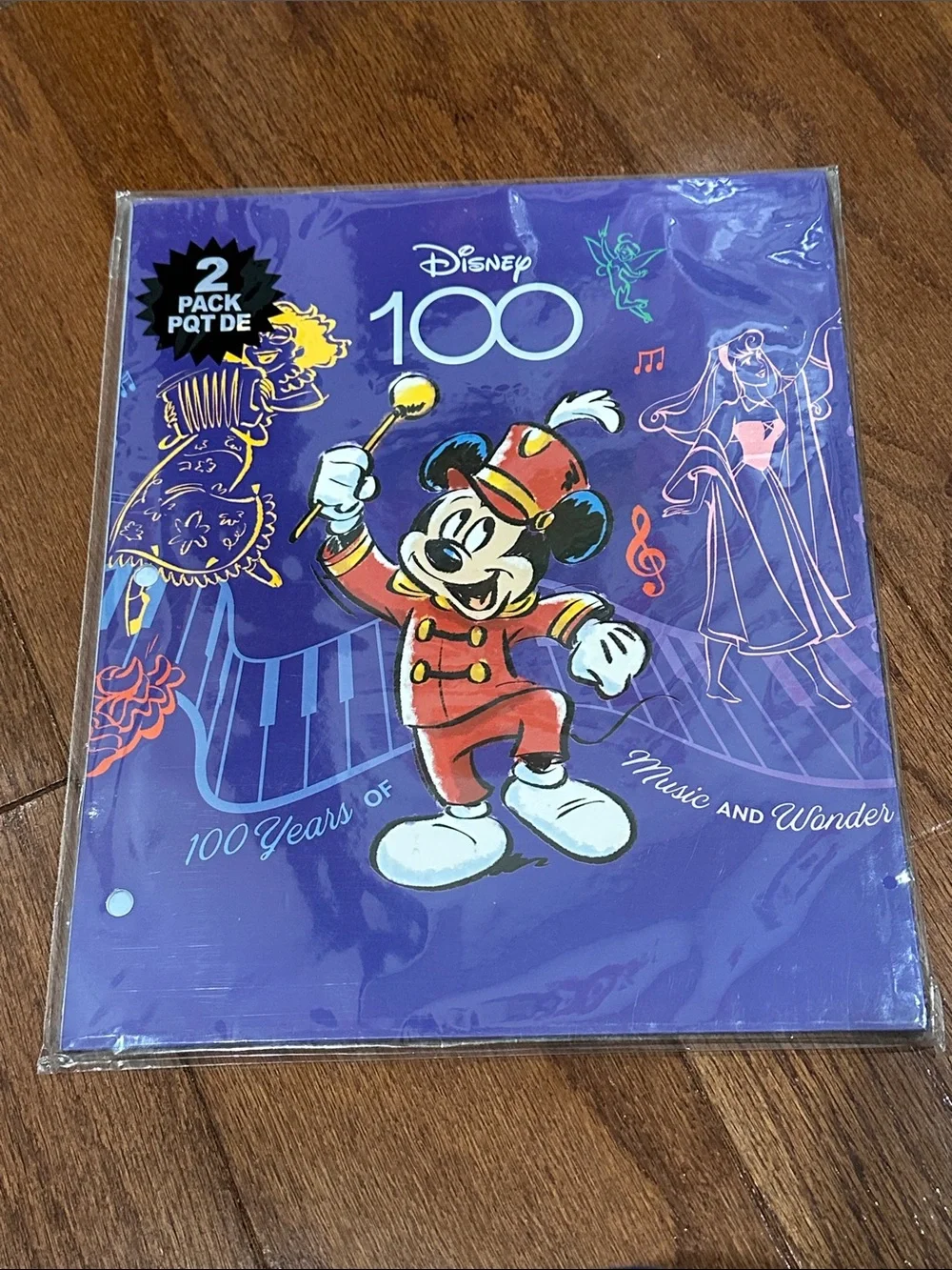 Disney 100 years 2 pack Mickey Mouse Marching Band folders